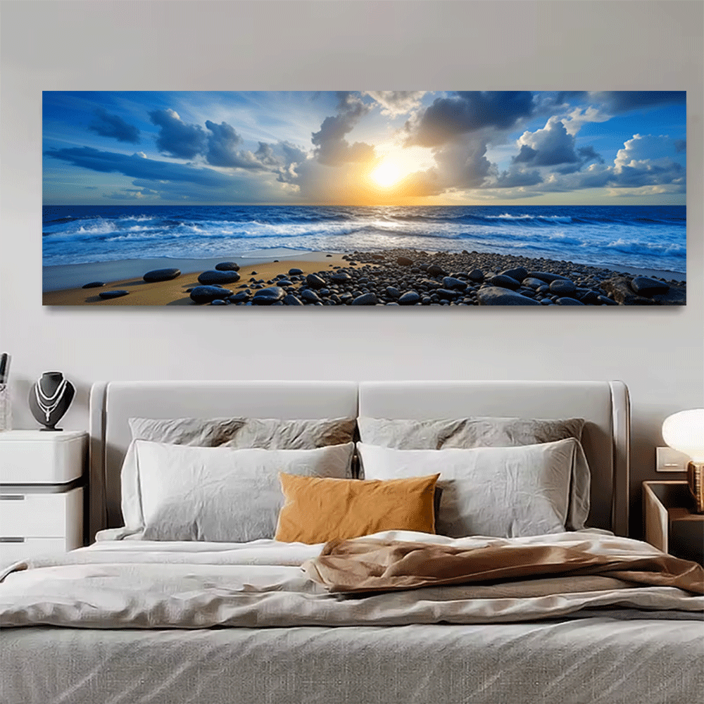 Interior Design Drawing - 1 adet-tuval posteri çerçevesiz okyanus gün