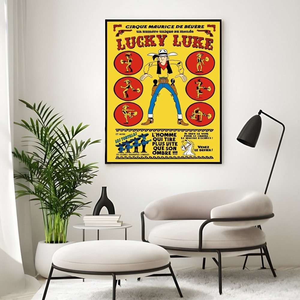 Vintage Komik Şanslı L-Luke Po - Interior Design Drawing incelemesi ve fiyatı