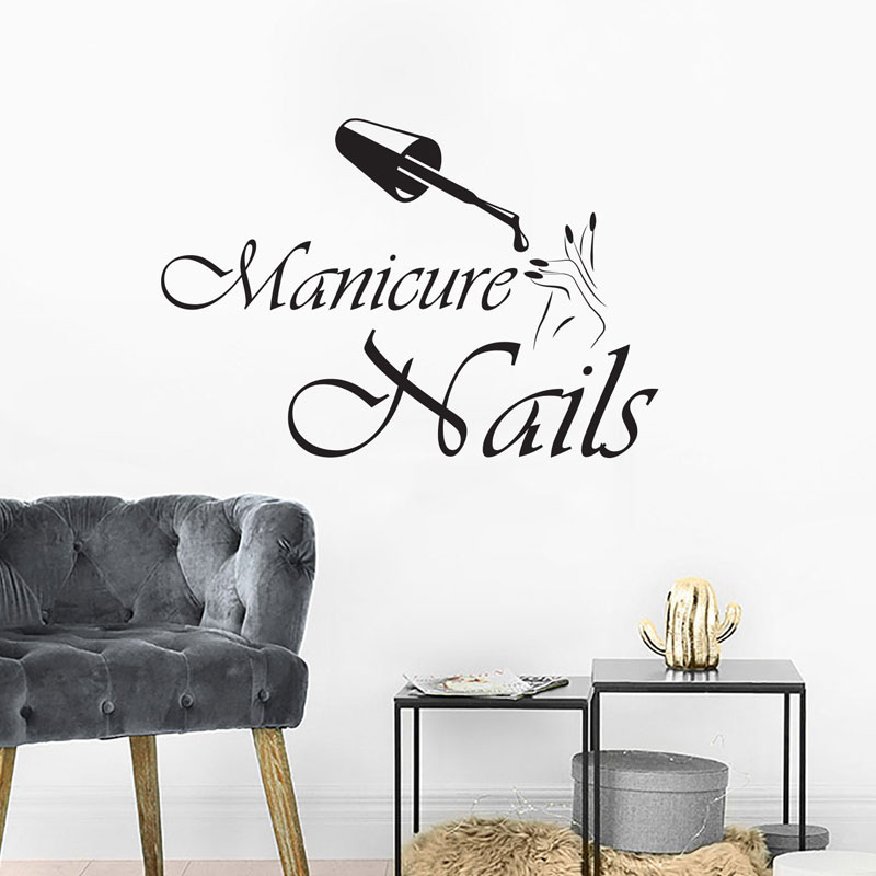 Duvar Çıkartması Manikür Vinil - Interior Design Nail Salon incelemesi ve fiyatı