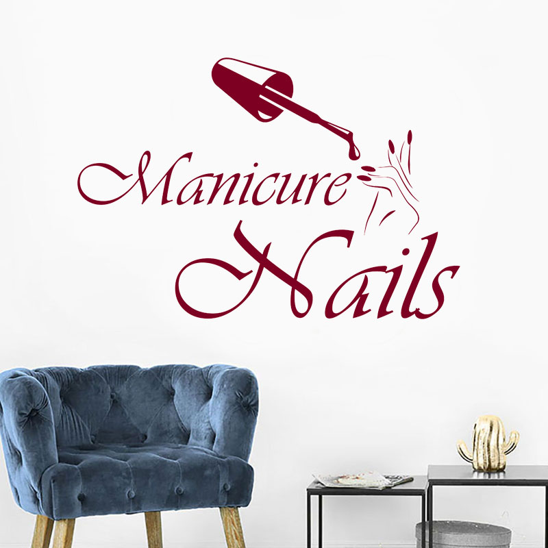 Duvar Çıkartması Manikür Vinil - Interior Design Nail Salon incelemesi ve fiyatı